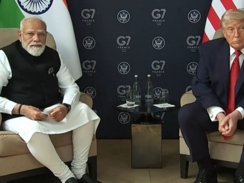 Donald Trump praises Narendra Modi at the G7 Summit