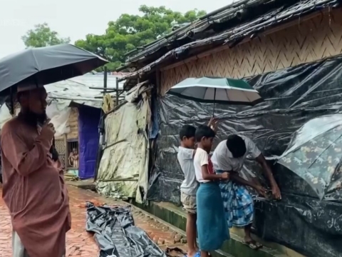 Bangladesh landslide kills 8 Rohingya students