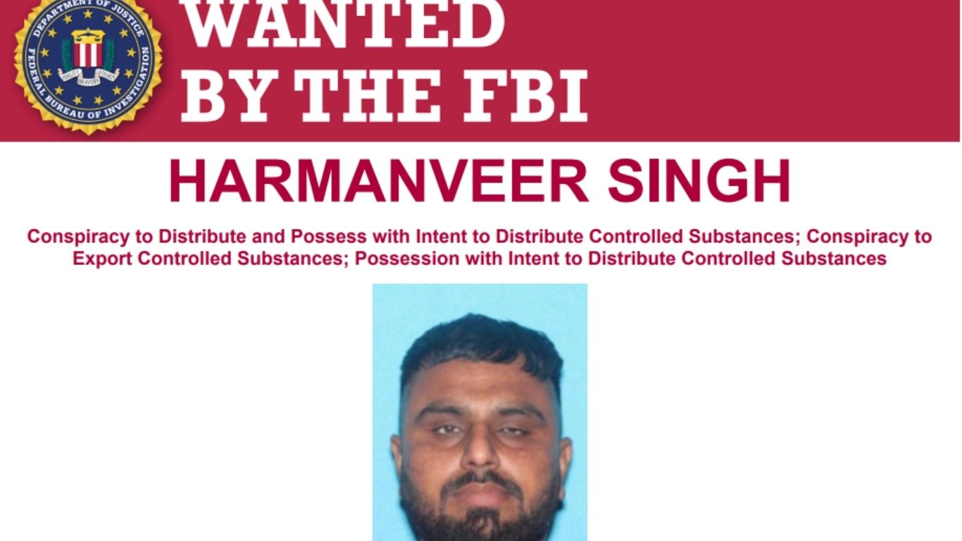 FBI seeks Harmanveer Singh for alleged role in North American drug network