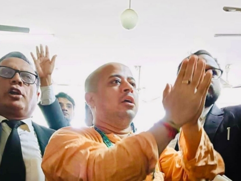 Bangladesh Court grants bail to Hindu Monk Chinmoy Krishna Das 