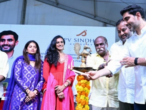 PV Sindhu begins Sports Excellence Center in Visakhapatnam