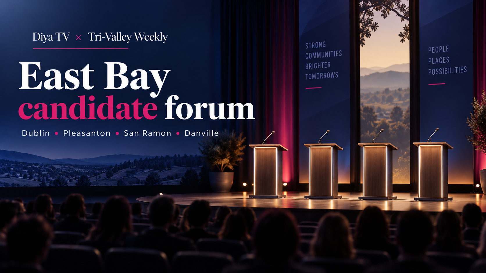 Diya TV joins the Tri-Valley Weekly to host a candidate forum for four East Bay communities