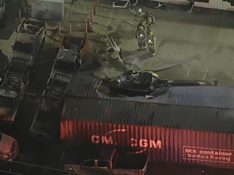 NBC Los Angeles helicopter crashes in Chatsworth