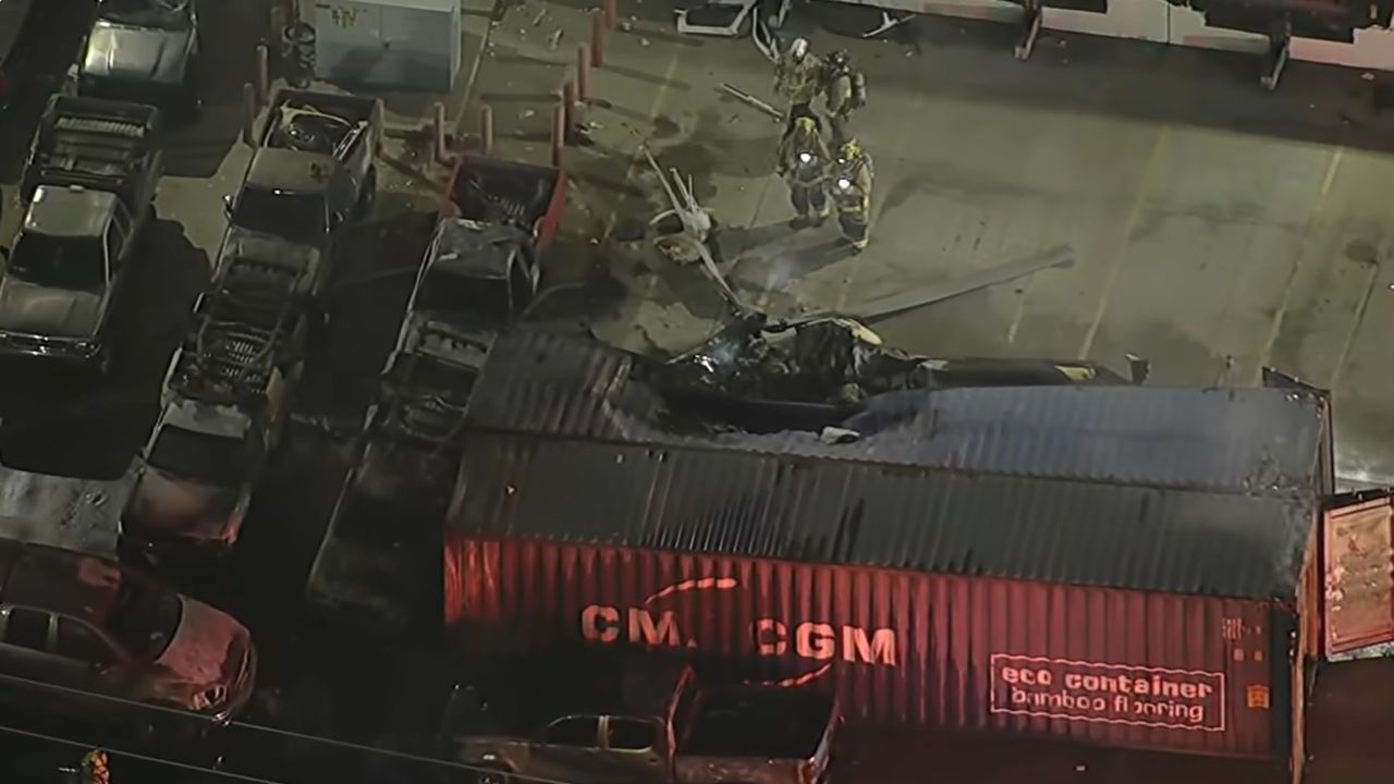 NBC Los Angeles helicopter crashes in Chatsworth