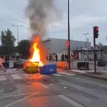 France school protests escalate as fires break out