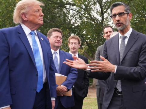 Trump says Sundar Pichai rejected request to rename Atlantic Ocean